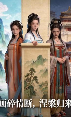 短剧《画碎情断，涅槃归来》海报