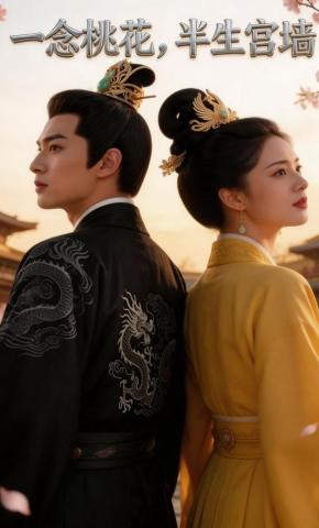 短剧《一念桃花，半生宫墙》海报