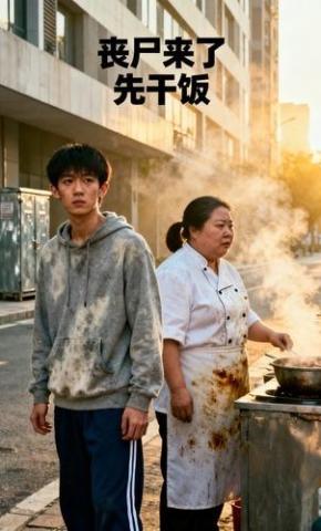 短剧《丧尸来了先干饭》海报