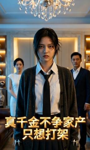 短剧《真千金不争家产，只想打架》海报