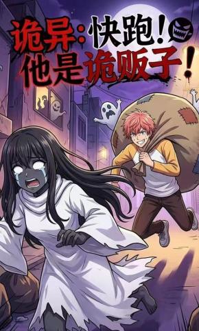 短剧《诡异：快跑！他是诡贩子！》海报