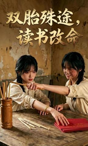 短剧《双胎殊途,读书改命》海报