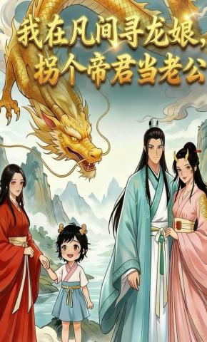 短剧《我在凡间寻龙娘，拐个帝君当老公》海报