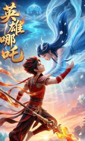 短剧《英雄哪吒》海报