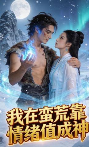 短剧《我在蛮荒靠情绪值成神》海报