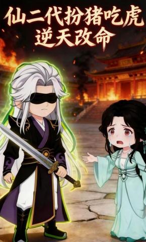 短剧《仙二代扮猪吃虎，逆天改命》海报