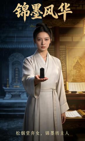 短剧《锦墨风华》海报