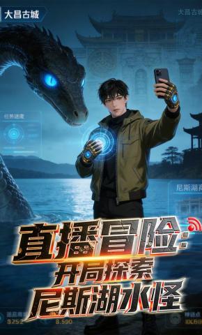 短剧《直播冒险：开局探索尼斯湖水怪》海报