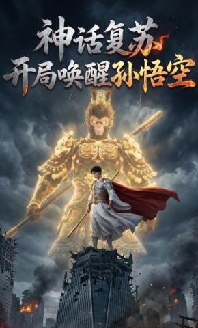 短剧《最强神话复苏：开局唤醒孙悟空》海报