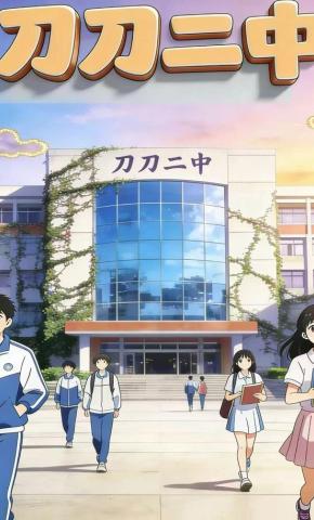 短剧《刀刀二中》海报