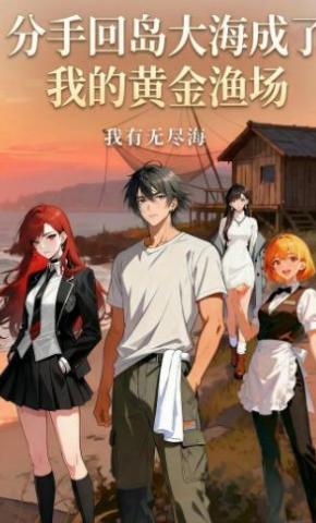短剧《分手回岛大海成了我的黄金渔场，我有无尽海》海报