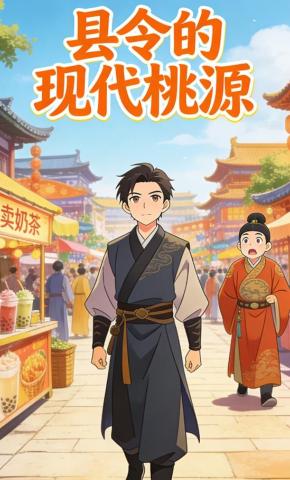 短剧《县令的现代桃源》海报