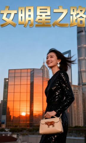 短剧《女明星之路》海报