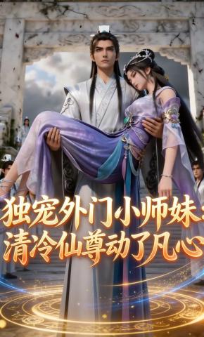 短剧《独宠外门小师妹：清冷仙尊动了凡心》海报