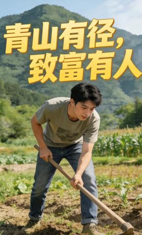 短剧《青山有径，致富有人》海报