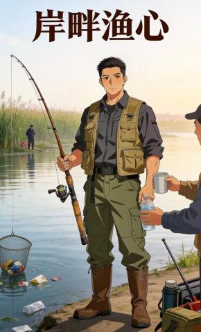 短剧《岸畔渔心》海报