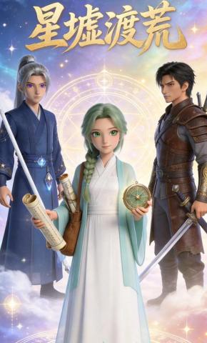 短剧《星墟渡荒》海报