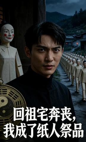 短剧《回祖宅奔丧，我成了纸人祭品》海报