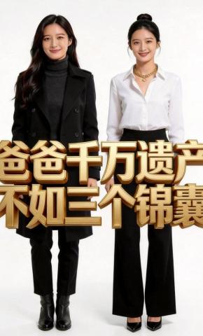 短剧《爸爸千万遗产不如三个锦囊》海报