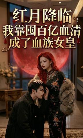 短剧《红月降临：我靠囤百亿血清成了血族女皇》海报