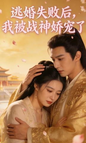 短剧《逃婚失败后，我被战神娇宠了》海报