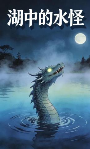 短剧《湖中的水怪》海报