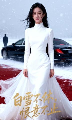 短剧《白雪不休，恨意不止》海报