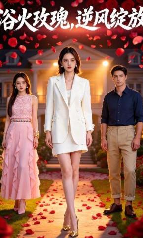 短剧《浴火玫瑰，逆风绽放》海报