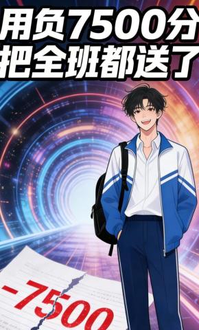 短剧《用负7500分把全班都送了》海报