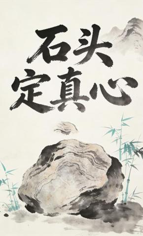 短剧《石头定真心》海报