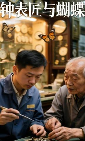 短剧《钟表匠与蝴蝶》海报