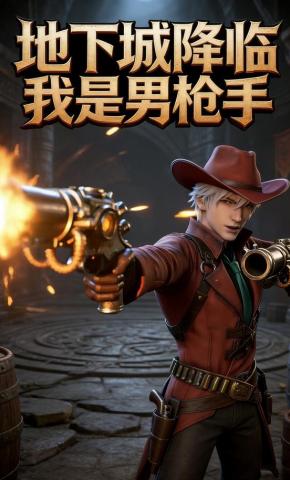 短剧《地下城降临我是男枪手》海报