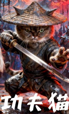 短剧《功夫猫》海报