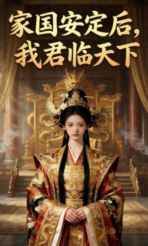 短剧《家国安定后，我君临天下》海报