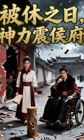 短剧《被休之日，神力震侯府》海报