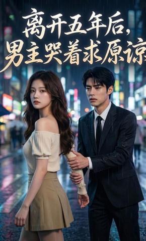 短剧《离开五年后，男主哭着求原谅》海报