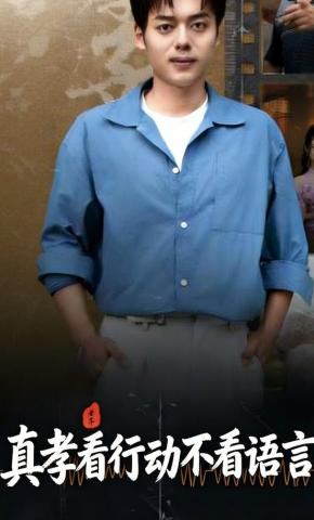 短剧《真孝看行动不看语言》海报