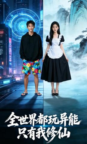 短剧《全世界都玩异能只有我修仙》海报