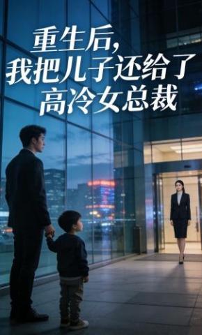 短剧《重生后，我把儿子还给了高冷女总裁》海报