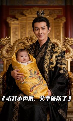 短剧《听我心声后，父皇破防了》海报