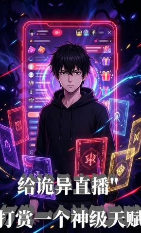 短剧《给诡异直播：打赏一个神级天赋》海报