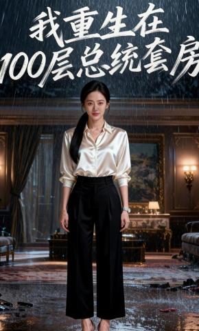 短剧《我重生在100层总统套房》海报