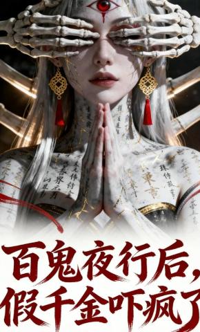 短剧《百鬼夜行后，假千金吓疯了》海报