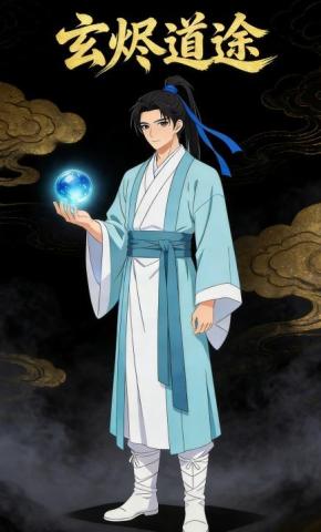 短剧《玄烬道途》海报