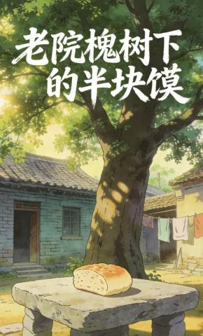短剧《老院槐树下的半块馍》海报