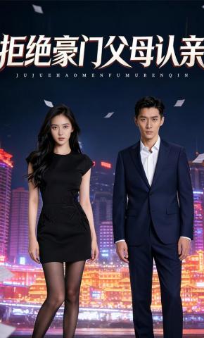 短剧《拒绝豪门父母认亲》海报