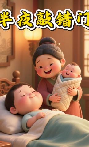 短剧《半夜敲错门》海报