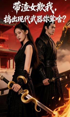 短剧《带渣⼥欺我，捣出现代武器你耸啥？》海报