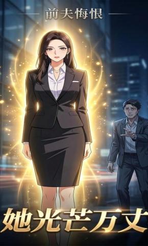 短剧《前夫悔恨，她光芒万丈》海报