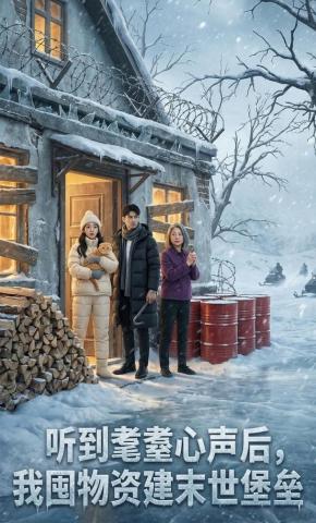 短剧《听到耄耋心声后，我囤物资建末世堡垒》海报